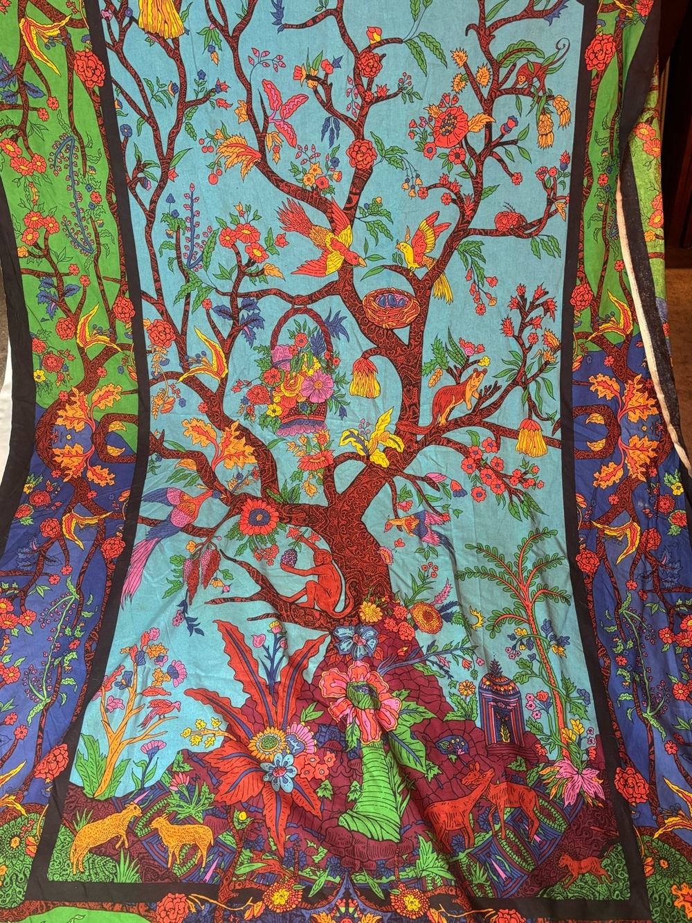 Sunshine Joy 3D Tree Of Life Jungle Tapestry Wall Hanging Tablecloth 59x92